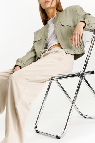 Blouson en lin - Kaki