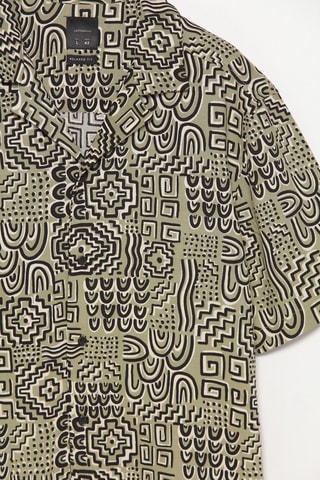 Chemise - Kaki et noir