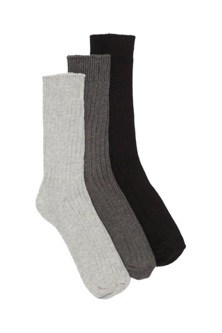 3 paires de chaussettes - Noir et gris