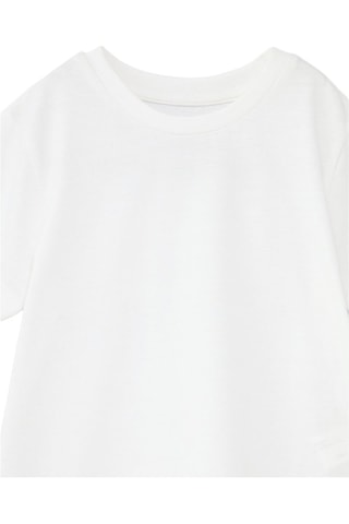 4 t-shirts - Blanc, gris clair chiné et noir