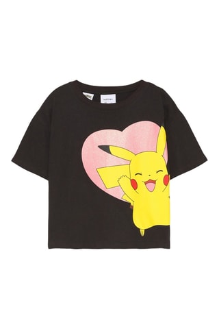 T-shirt Pikachu Pokémon - Noir