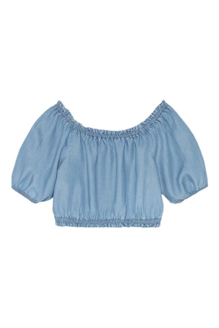 T-shirt en jean - Bleu