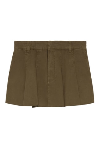 Jupe plissée - Kaki