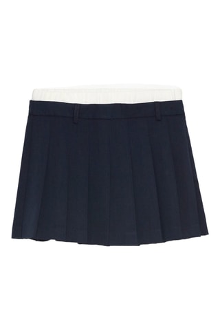 Jupe plissée - Bleu marine