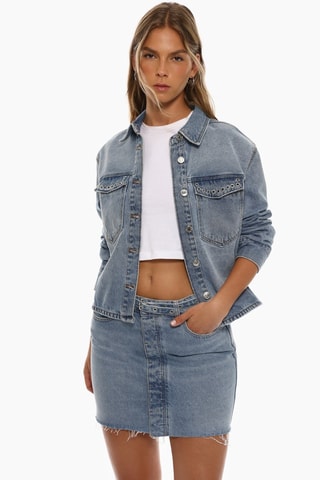 Minijupe en jean - Bleu