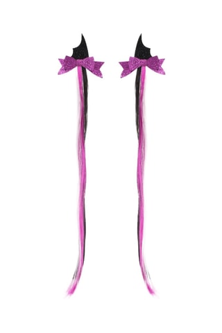 2 pinces à cheveux - Rose et noir