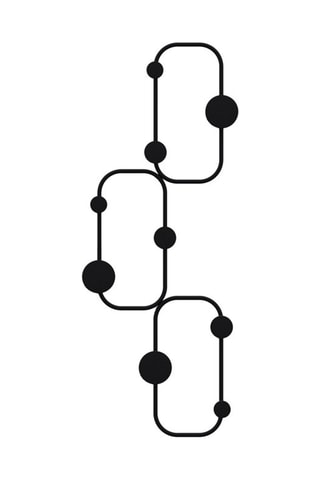 Patère Lizzard - 28 x 70 x 5 cm