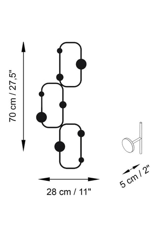 Patère Lizzard - 28 x 70 x 5 cm