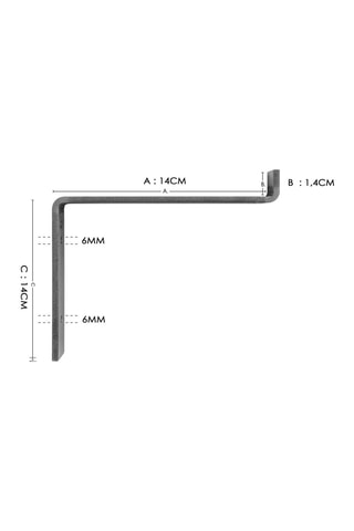 2 étagères murales Naturel et noir