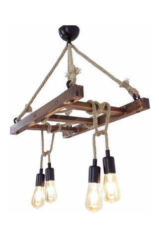 Suspension Borulu - Naturel - 4 x 60 W