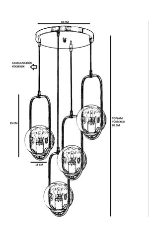 Suspension - Blanc - 4 x 60 W