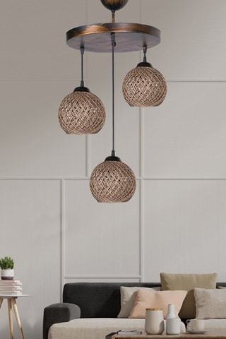 Suspension - Beige - 3 x 60 W