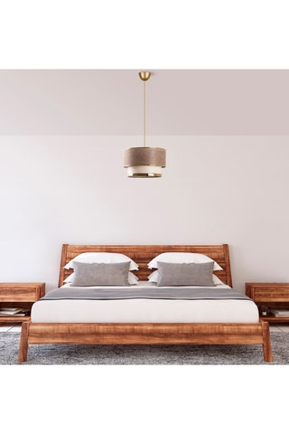 Suspension Cake - Beige et doré - 60 W