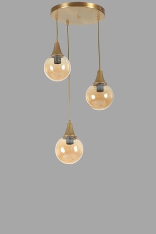 Suspension - Doré - 3 x 60 W