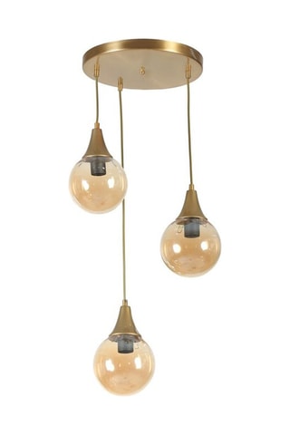 Suspension - Doré - 3 x 60 W