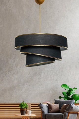 Suspension Couper - Noir et doré - 60 W