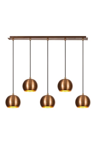 Suspension Sivani - Marron et noir - 5 x 40 W
