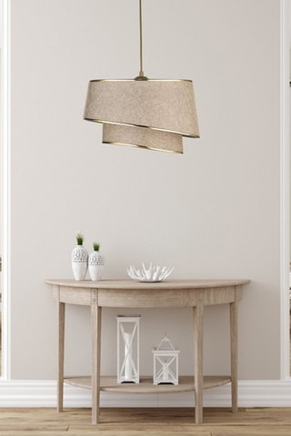 Suspension - Beige et doré - 40 W