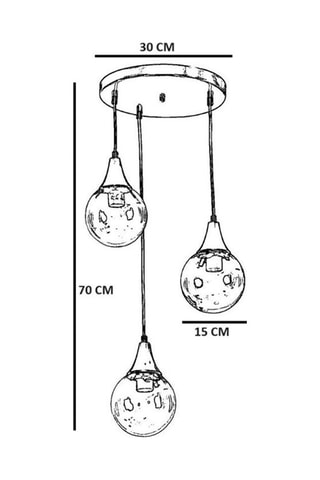 Suspension - Blanc  - 3 x 40 - 60 W