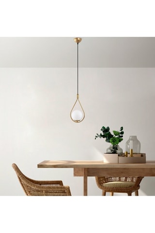 Suspension Mudoni - Doré et noir - 40 W