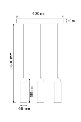 Suspension Babil R - Beige et naturel - 3 x 10 W