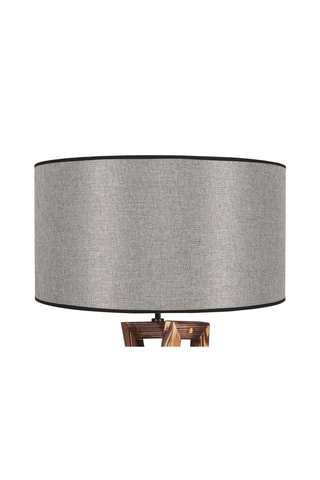 Lampadaire en bois Macka - Gris