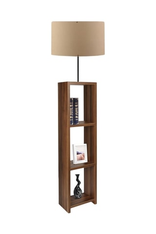 Lampadaire étagère Ayd - Naturel et marron - 60 W - 150 cm