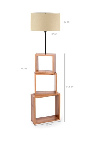 Lampadaire Havin - Noir - 60 W