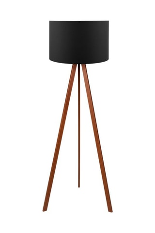 Lampadaire trépied Ayd - Noir et marron - 100 W