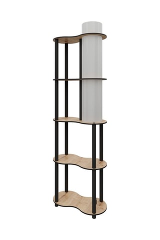 Lampadaire - Imitation noyer - 40 W - 140 cm