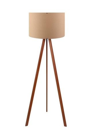 Lampadaire - Beige et marron - 60 W