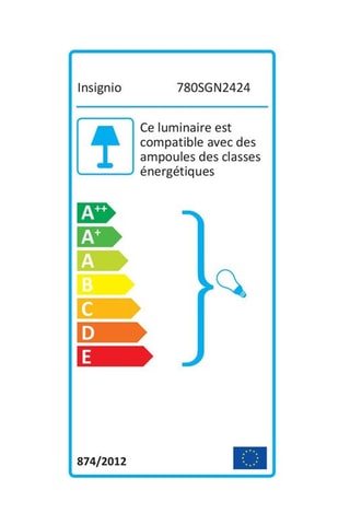 Lampadaire trépied - Blanc et imitation chêne