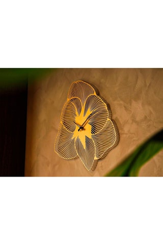 Horloge Azalea - 70 x 70 cm - Doré