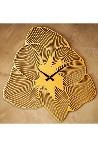 Horloge Azalea - 70 x 70 cm - Doré
