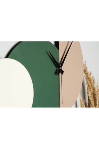 Horloge murale Mateen - Vert et beige
