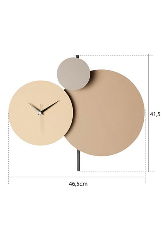Horloge murale - 48 cm - Beige