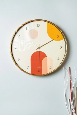 Horloge Pinobhm - 42 cm - Blanc et doré