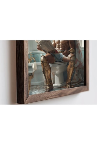 Peinture décorative encadrée en MDF Nicole2 - 50 x 70 cm