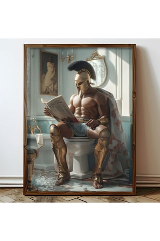 Peinture décorative encadrée en MDF Nicole2 - 50 x 70 cm