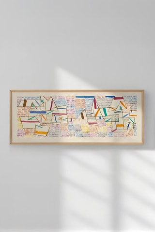 Tableau «Côte de Provence 7, 1927» Paul Klee - 50 x 120 cm