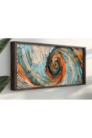 Peinture décorative encadrée en MDF Sophie2 - 120 x 40 cm