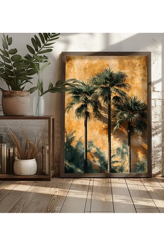 Peinture décorative encadrée en MDF Igor - 50 x 70 cm