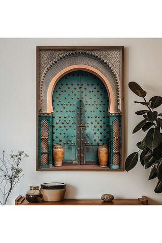 Peinture décorative encadrée en MDF Xavierr - 35 x 47 cm