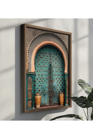 Peinture décorative encadrée en MDF Xavierr - 35 x 47 cm