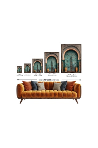 Peinture décorative encadrée en MDF Xavierr - 35 x 47 cm