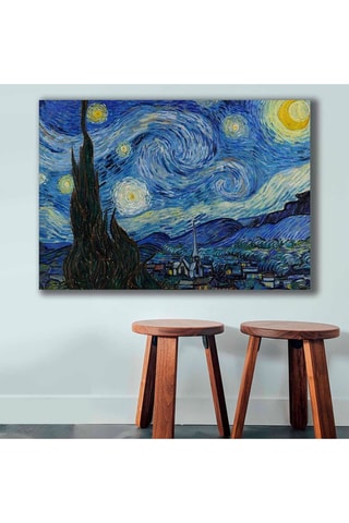 Tableau "La Nuit étoilée" Vincent Van Gogh - 70 x 100 cm