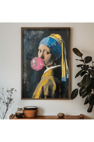 Tableau "La jeune fille à la perle" Vermeer - 50 x 70 cm