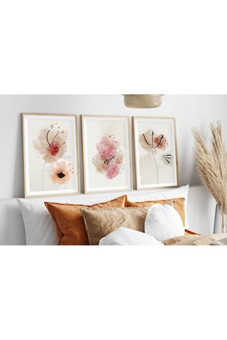 3 tableaux en MDF Henriette - 50 x 70 cm