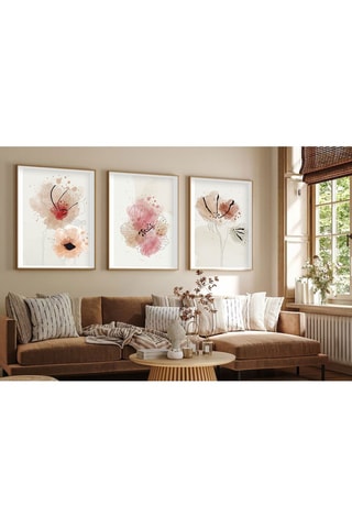 3 tableaux en MDF Henriette - 50 x 70 cm