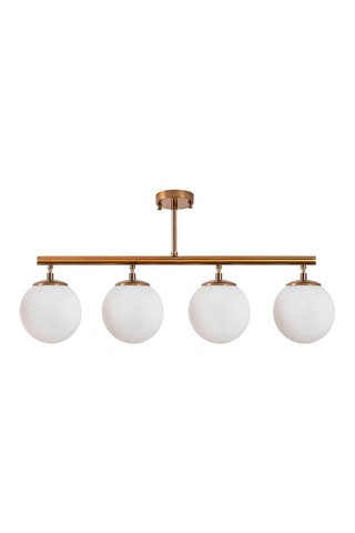 Plafonnier Fazli - Doré et blanc - 4 x 40 W